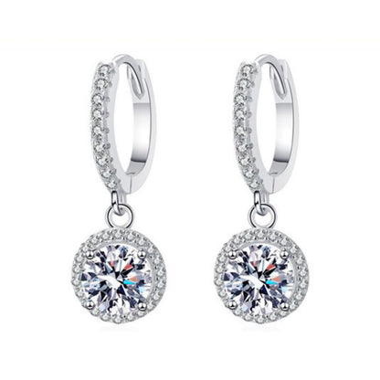 Lunara™ 925 シルバー モアサナイトエレガンスピアス