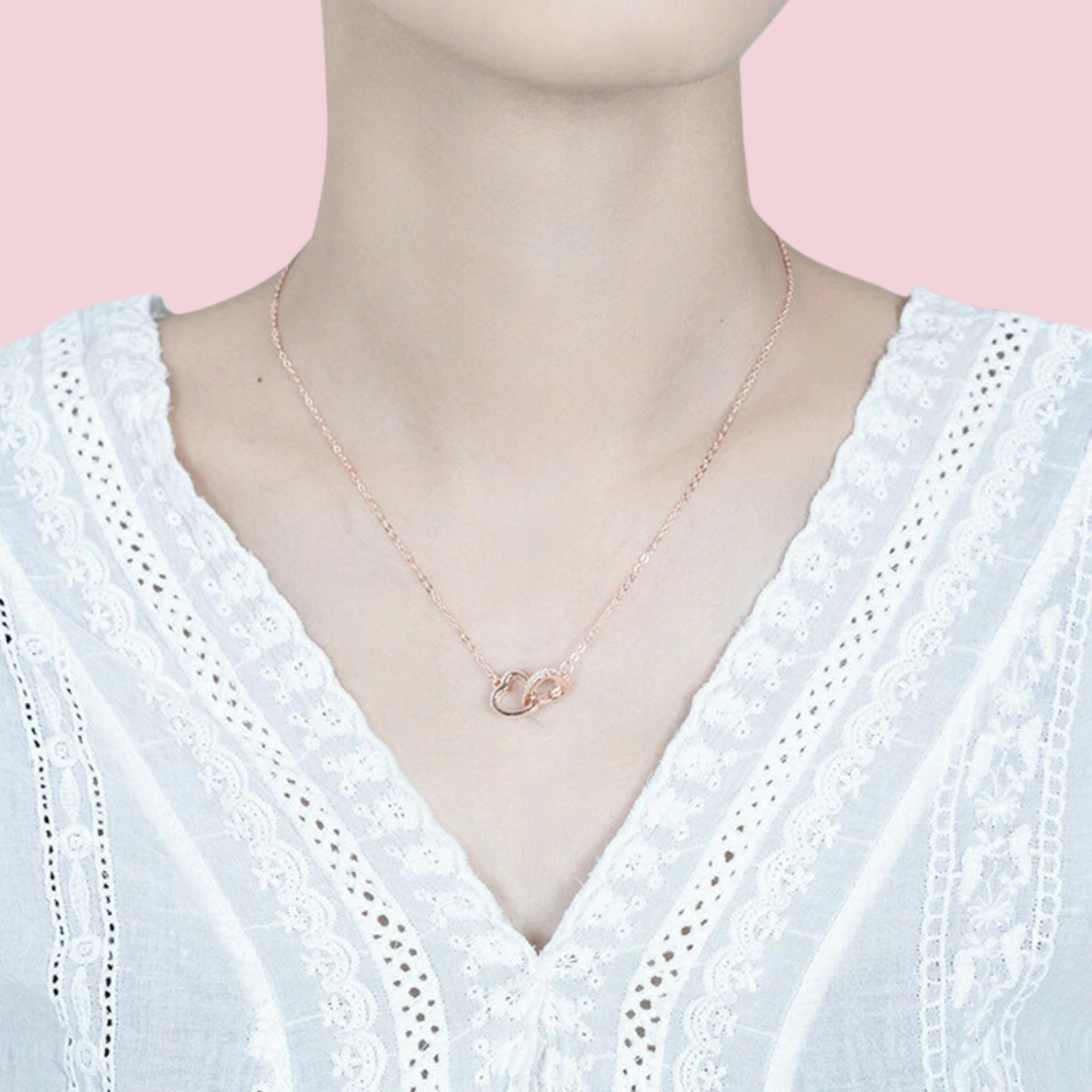 Lunara™ 永遠の絆ダブルハートネックレス —