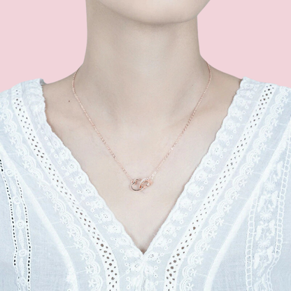 Lunara™ 永遠の絆ダブルハートネックレス —