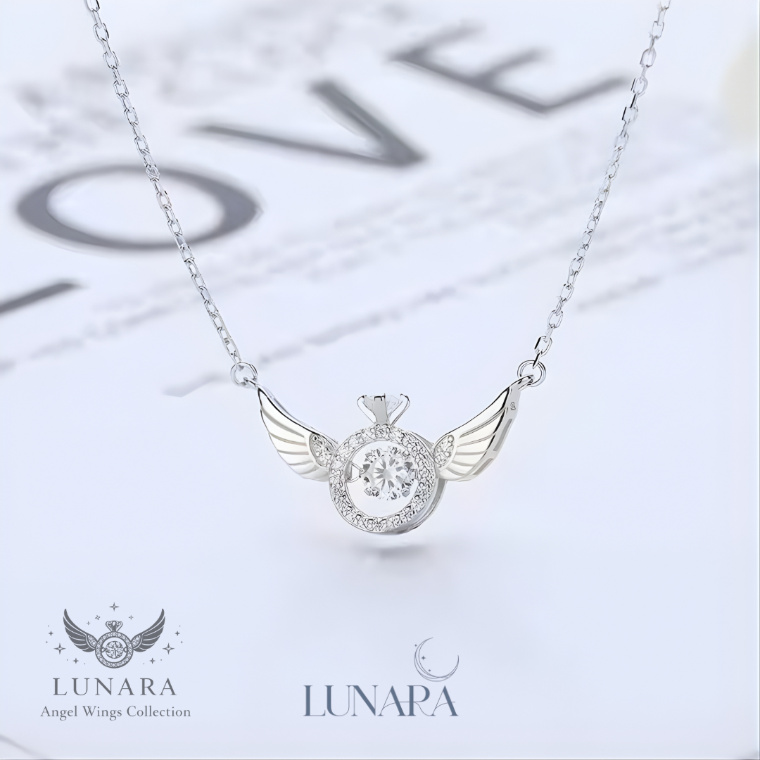 Lunara™  天使の翼ハートネックレス.