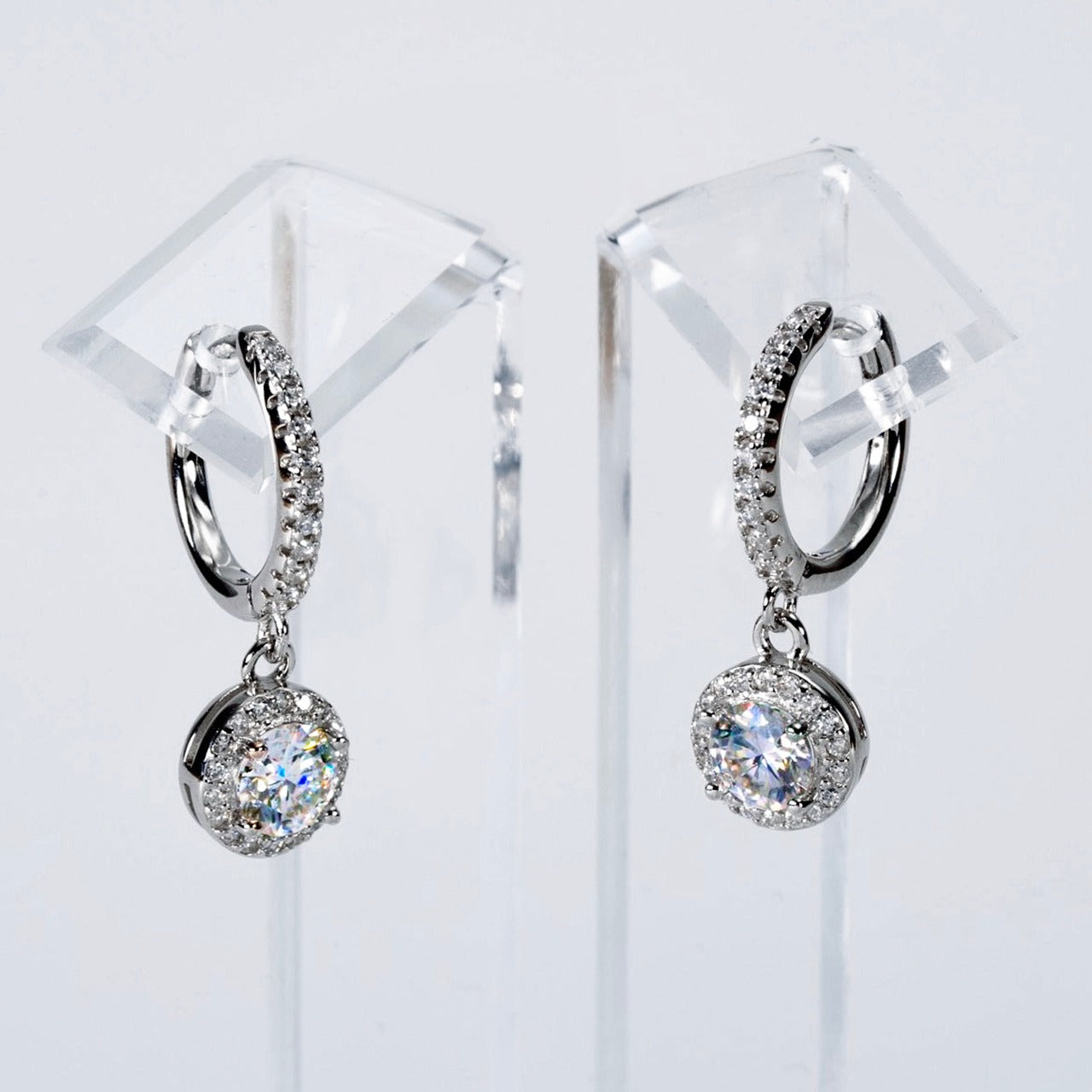 Lunara™ 925 シルバー モアサナイトエレガンスピアス