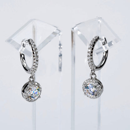 Lunara™ 925 シルバー モアサナイトエレガンスピアス