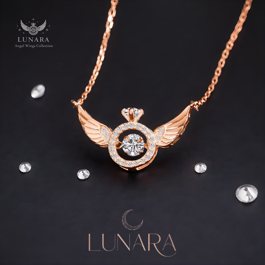 Lunara™  天使の翼ハートネックレス.