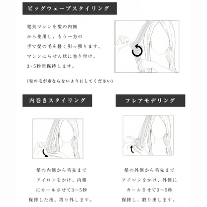 Lunara コードレス イオン スタイリングブラシ.