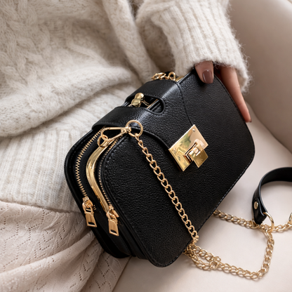 Lunara エレガント チェーンショルダーバッグ.