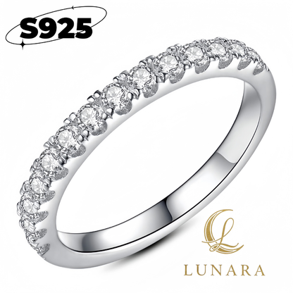 Lunara™ 8mm大粒ジルコニア S925シルバーリング