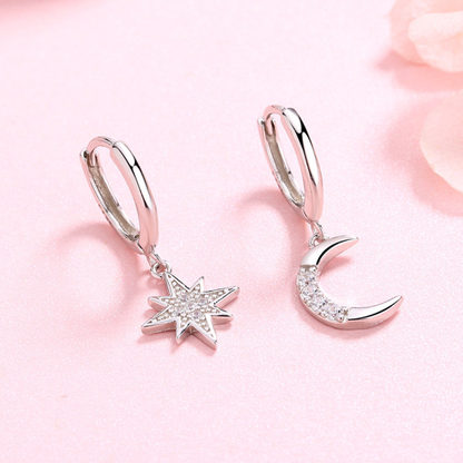 Lunara™ 星月きらめきS925ピアス.