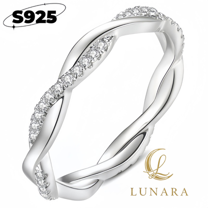 Lunara™ 8mm大粒ジルコニア S925シルバーリング