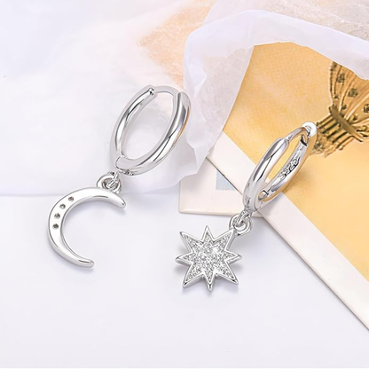 Lunara™ 星月きらめきS925ピアス.