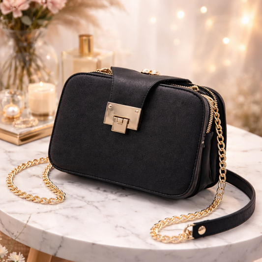 Lunara エレガント チェーンショルダーバッグ.