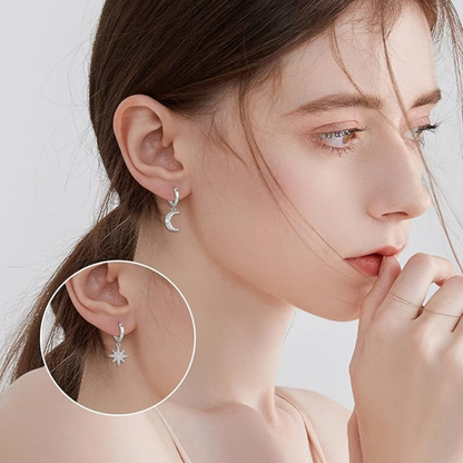 Lunara™ 星月きらめきS925ピアス.