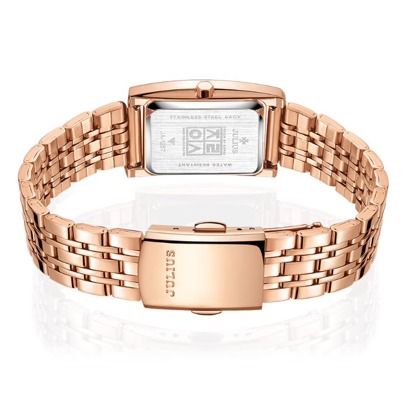 Lunara™ ローズゴールド スクエア腕時計.