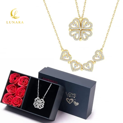 Lunara™ 幸運のクローバーハート ネックレス