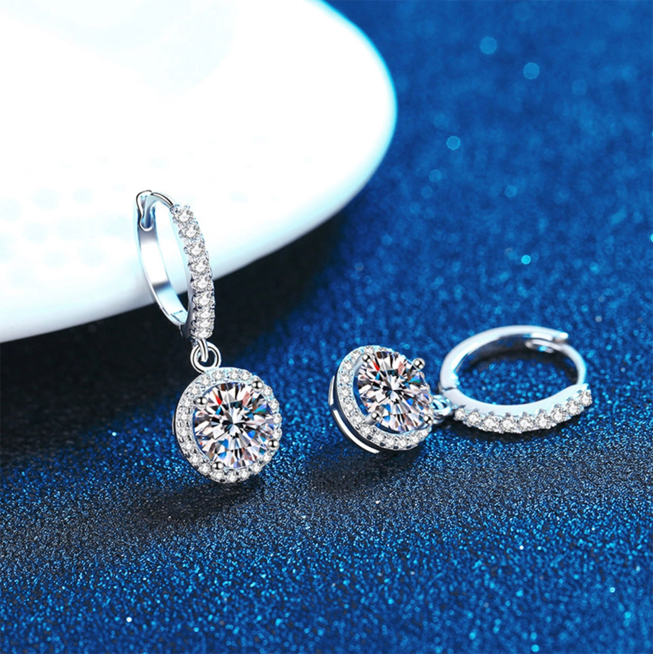 Lunara™ 925 シルバー モアサナイトエレガンスピアス