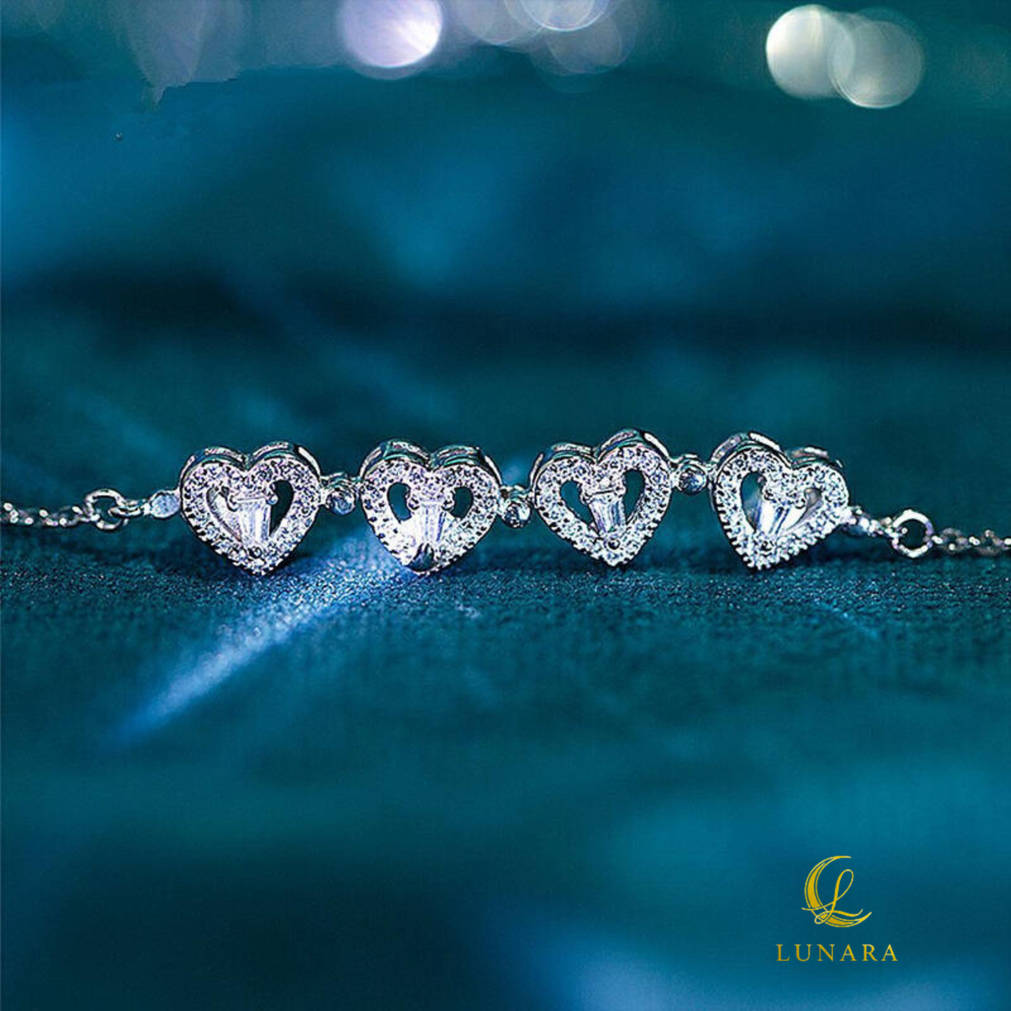 Lunara™ 幸運のクローバーハート ネックレス